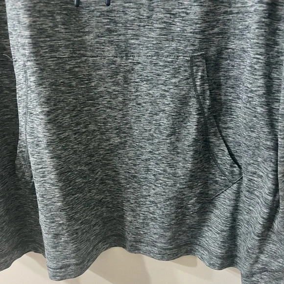 Heather Gray Cowl Neck Pullover Athletic Hoodie - Picture 6 of 8